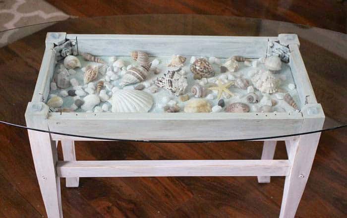 Revive An Old Piano Bench with Seashells