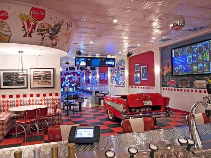 Expansive Retro Man Cave