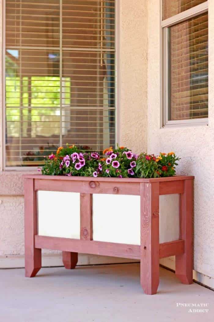 Floral Porch Storage Container Garden