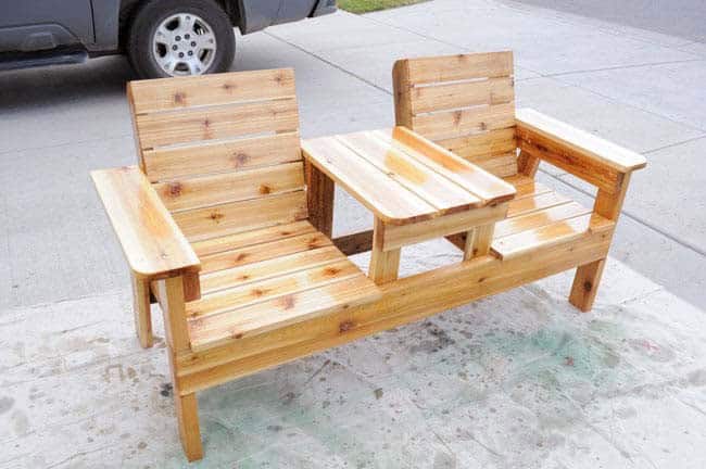 Bench Seating For Two With Table