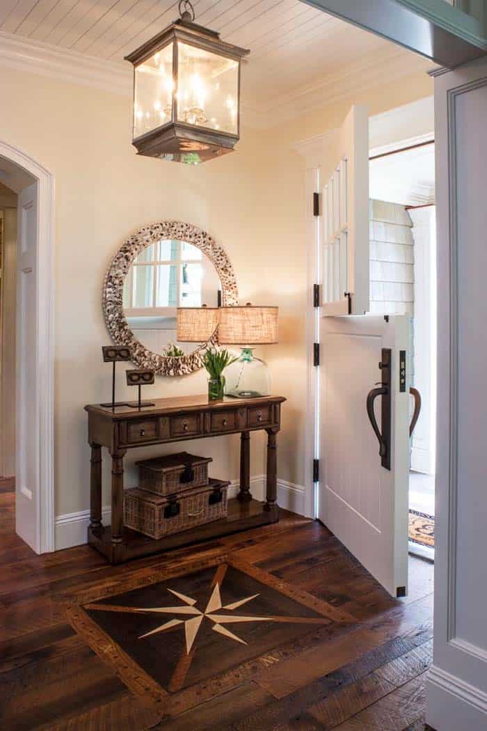 Statement Lantern Highlights A Dutch Door