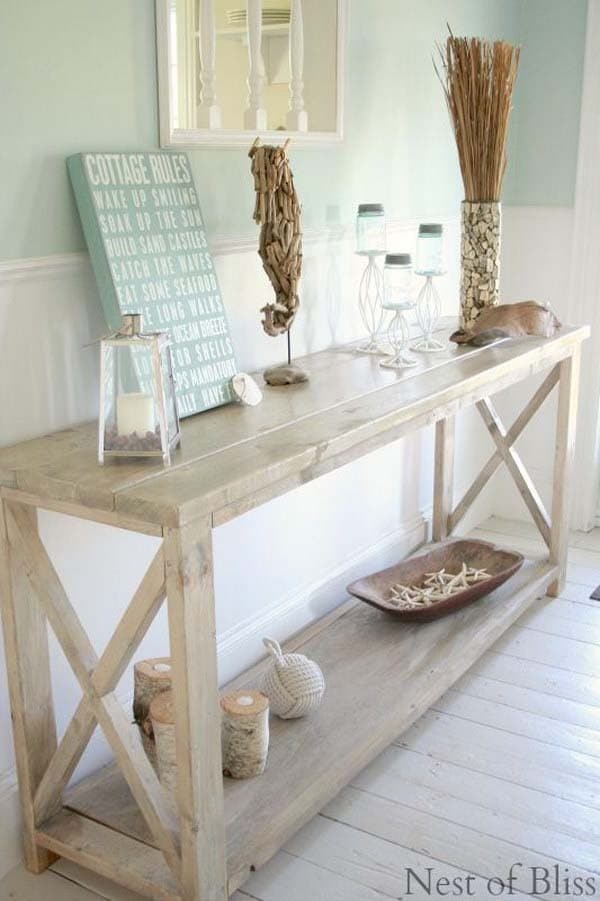 Natural Elements In Beachy Chic Entry