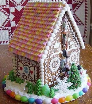 Celebrate Christmas with an Artistic Gingerbread House