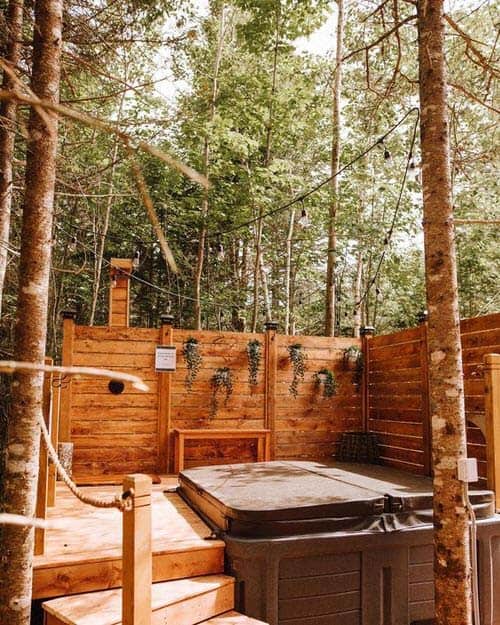 Hot Tub in the Woods