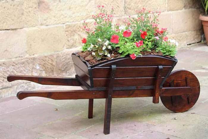 Wheelbarrow Planter Is Great Woodworking Project