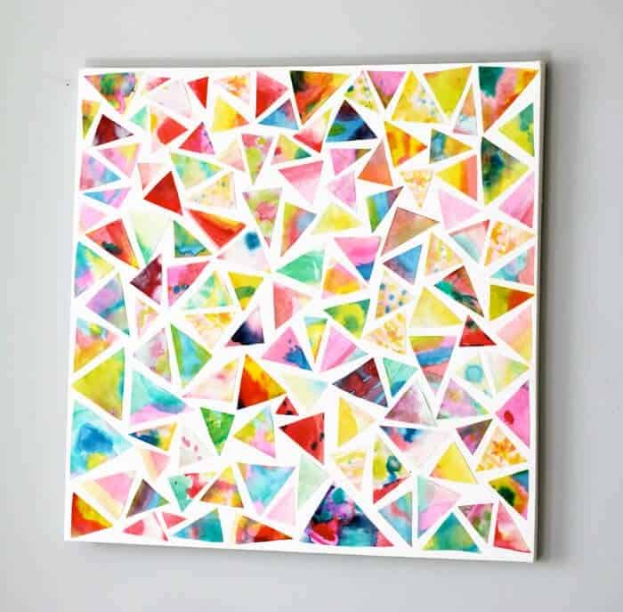 Beautiful Watercolor Collage DIY Wall Art