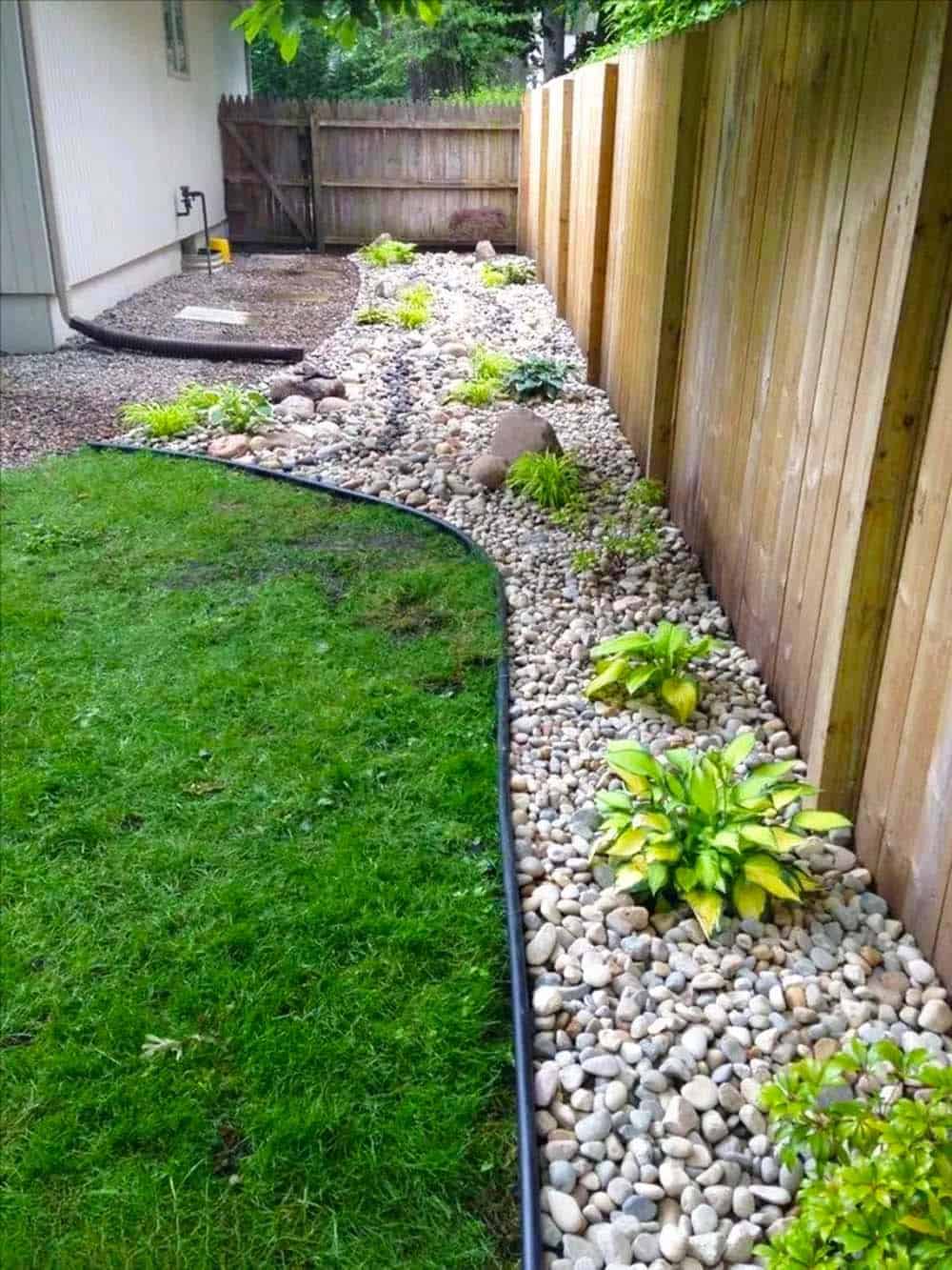 Pebbled Pathway Garden