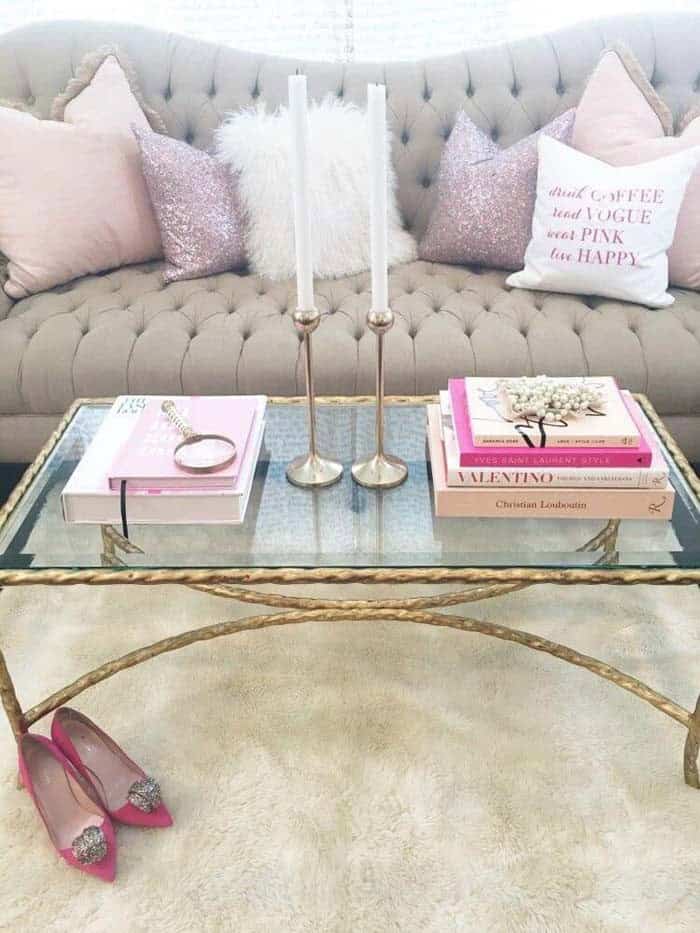 Elegant Minimalism Using Gold & Pink Touches