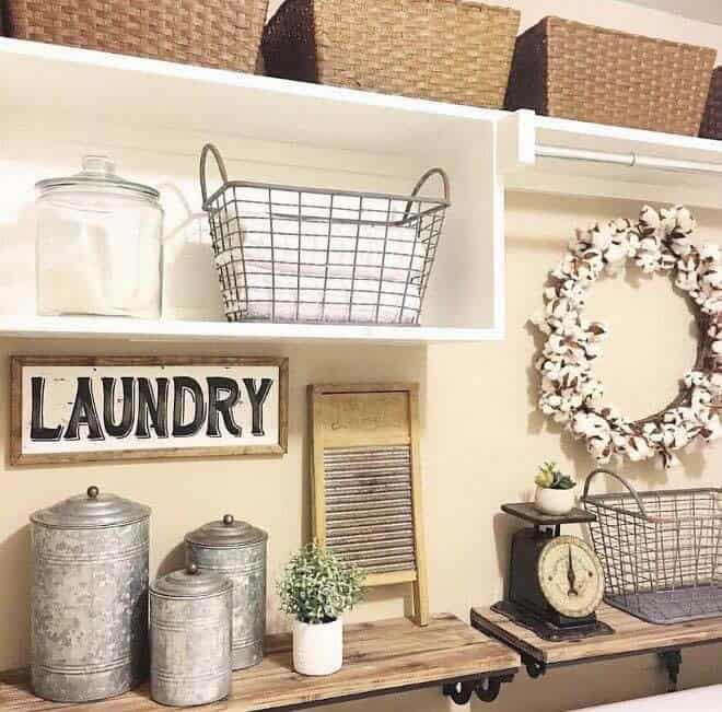 Antique Farmhouse Laundry Elements