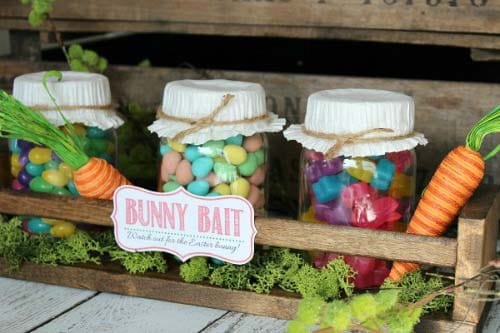 Make a Modern Easter Garden with Mason Jars