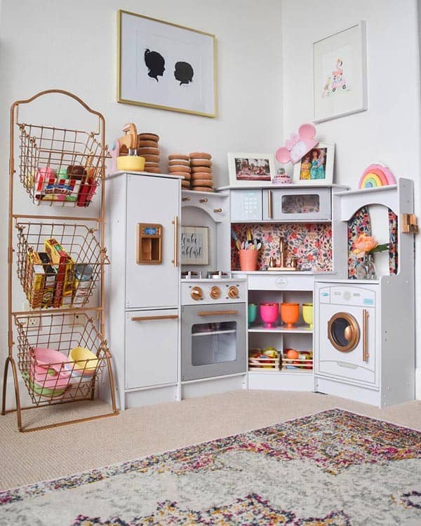 Combine Kitchen Play Set with Your Toy Storage