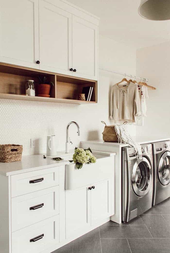 Give Your Laundry Room a Timeless Look with Penny Tiles