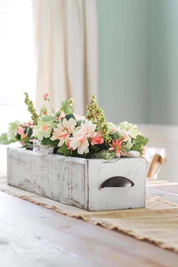 Put Easter Flowers in a Refreshed Farmhouse Box