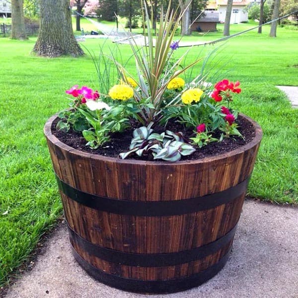 Make a Lasting Impression with a Dark Brown Wine Barrel