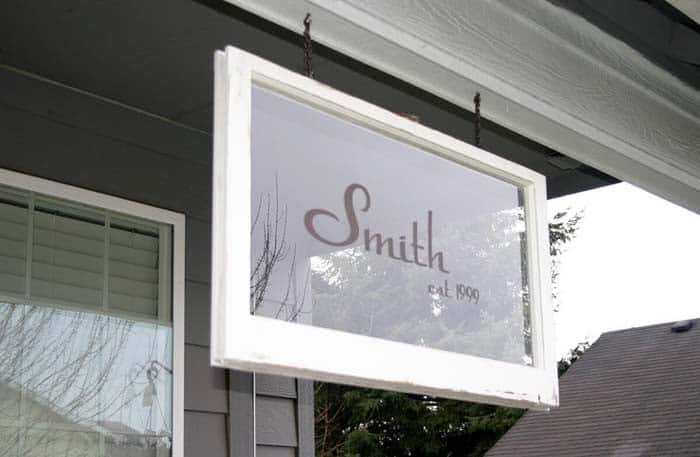 Create a Unique Front Porch Sign with DIY Etching