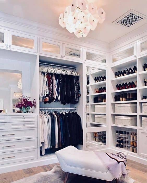 Utilize Closet Space with Ceiling-Mounted Shelving