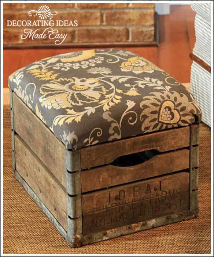 Crate Storage Ottoman