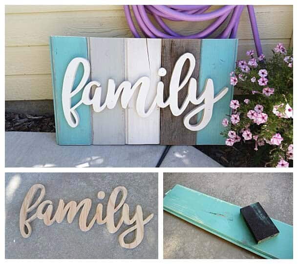 Make a Distressed Wooden Porch Sign