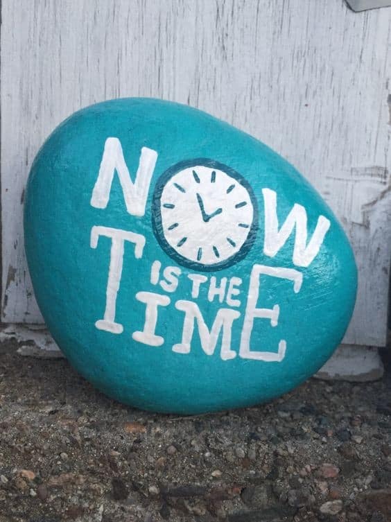 Turquoise Painted Rocks