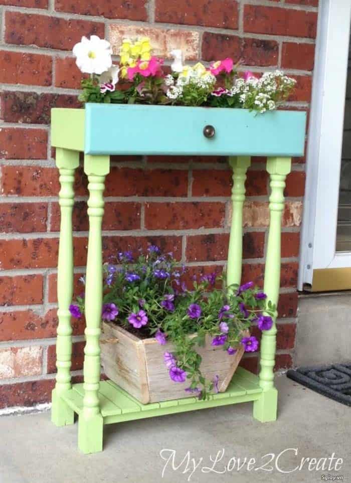 Drawer Top Plant Stand