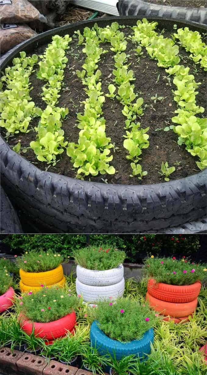 Create Unlimited Planters With Used Tires