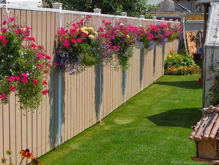 Fence Hooks Allow For All Season Baskets