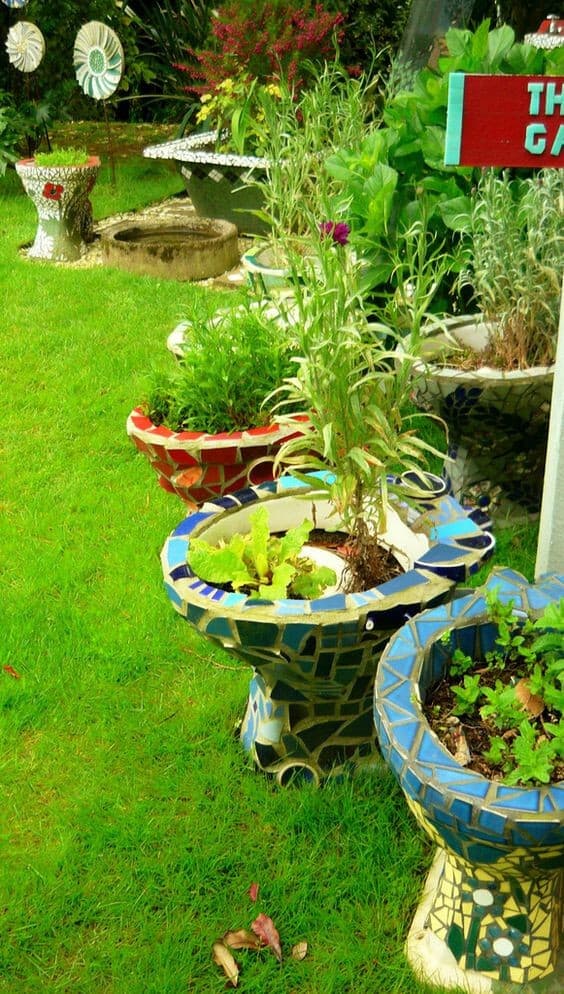 Toilet Pot Planters