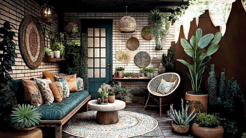 Small Bohemian Backyard