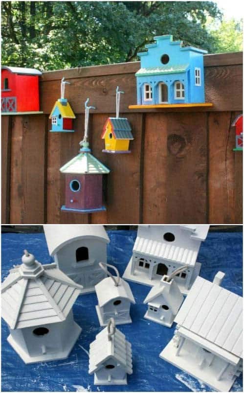 Colorful Painted Birdhouse Project