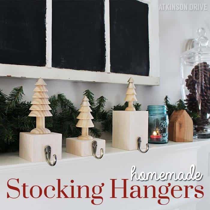 Wood Block Stocking Hooks