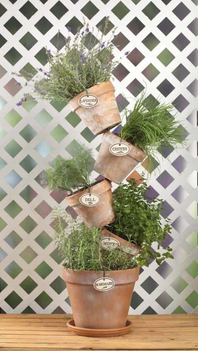 Cascading Herb Pot Garden