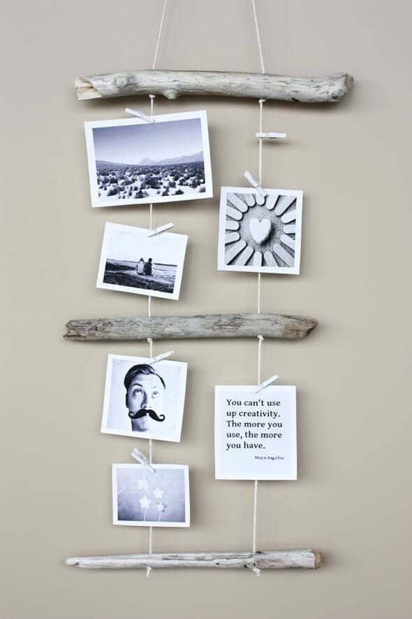 Driftwood Gives Photo Holder Beach Theme