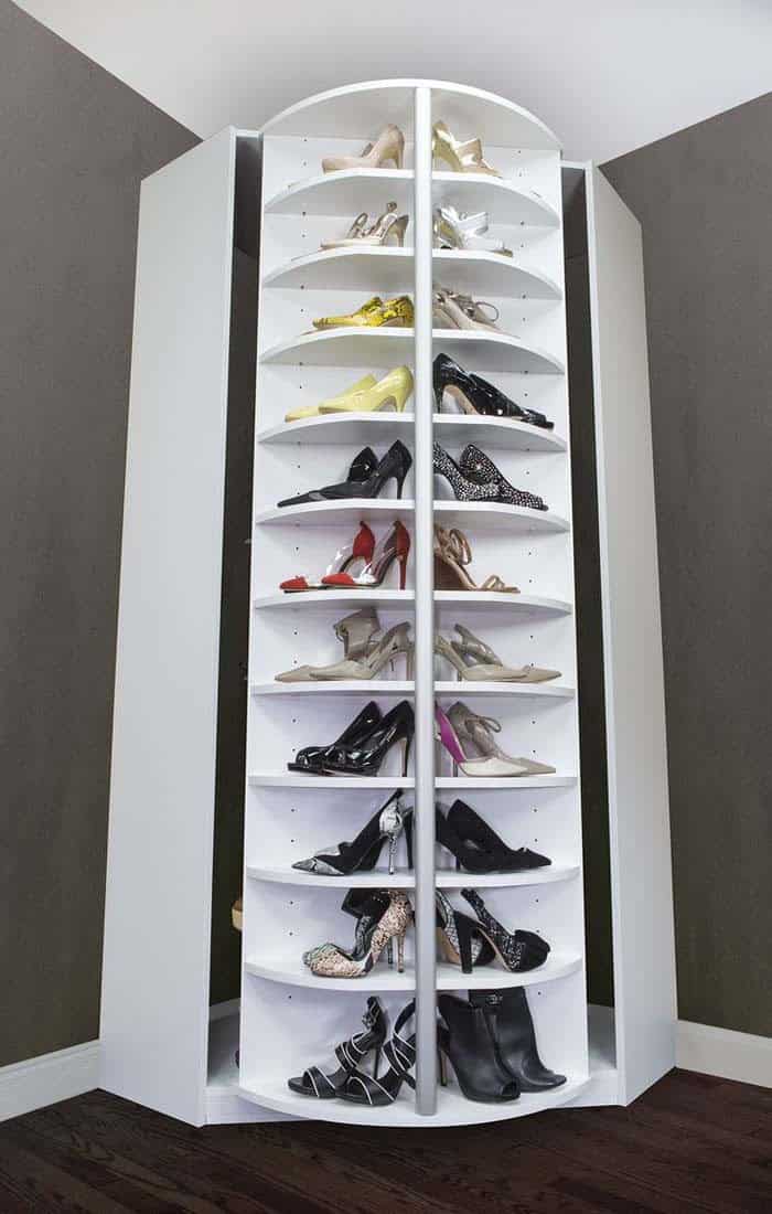 Add a Touch of Homely Luxury with Revolving Shoe Cabinet