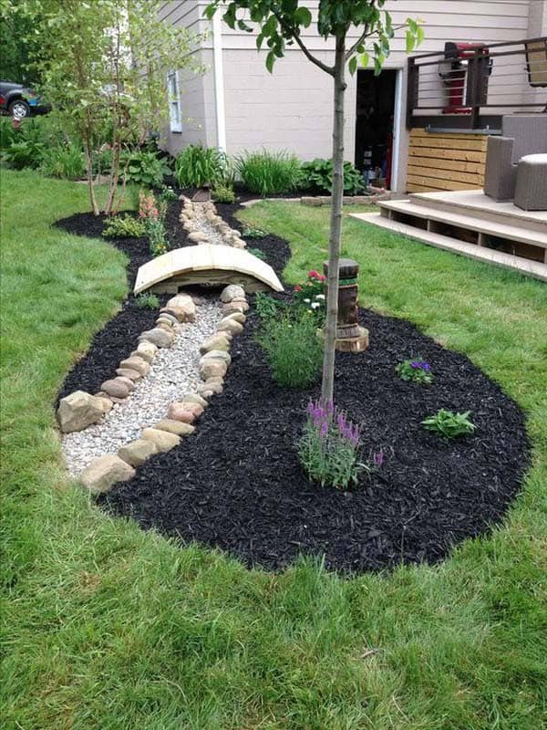 Design a Beautiful Garden Feature with a Drainage Ditch