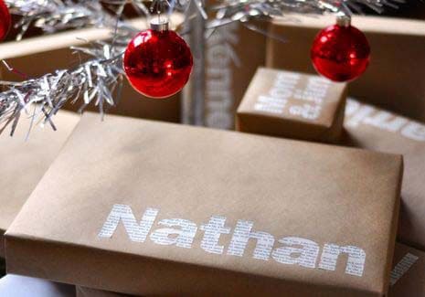 Customize Wrapping Paper with Paper Names