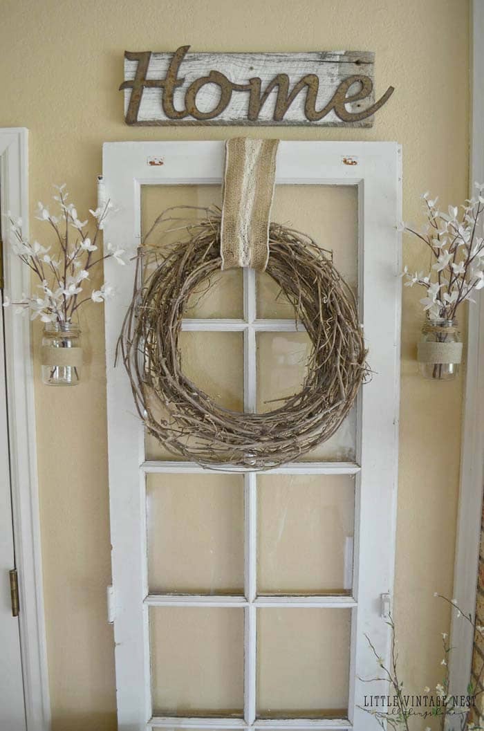 Upcycled Vintage Door Home Display