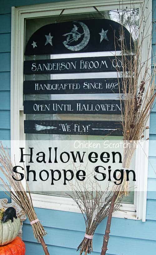 Magical Halloween Shop Sign