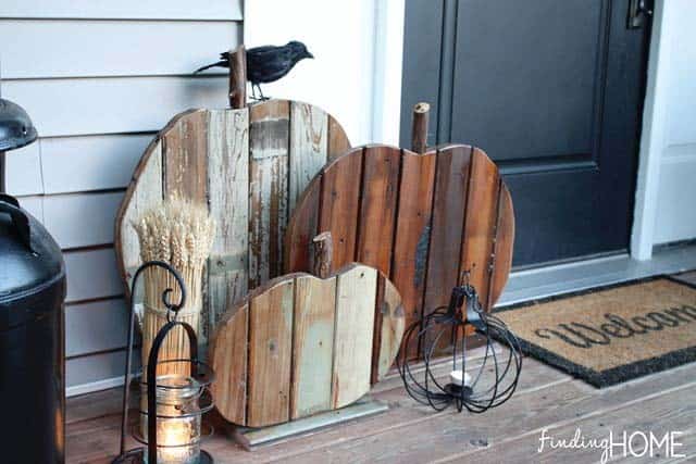 Bring Rustic Charm with Reclaimed Wood Pumpkins