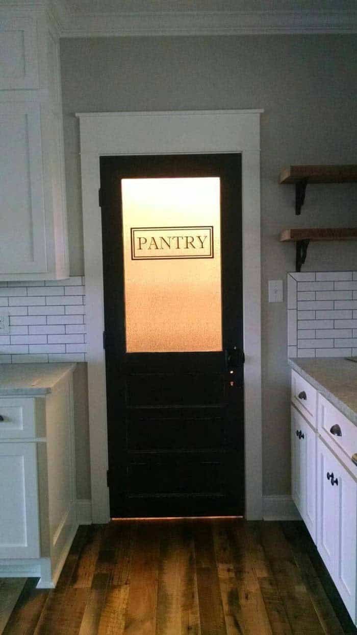 Pantry Door Has Mid-Century Office Vibe