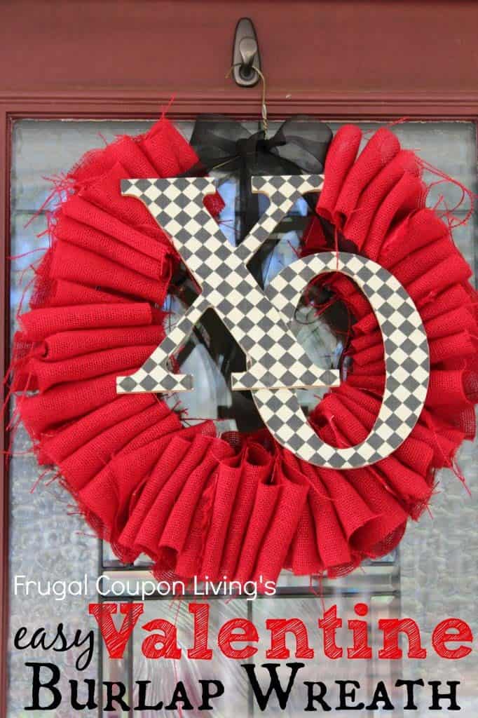 Create a Vintage Valentine Decor with Burlap and Wood