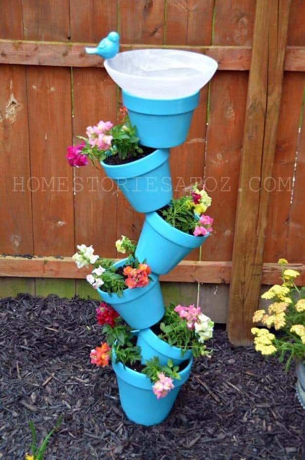 Creative Tilt-Potted Flower Display