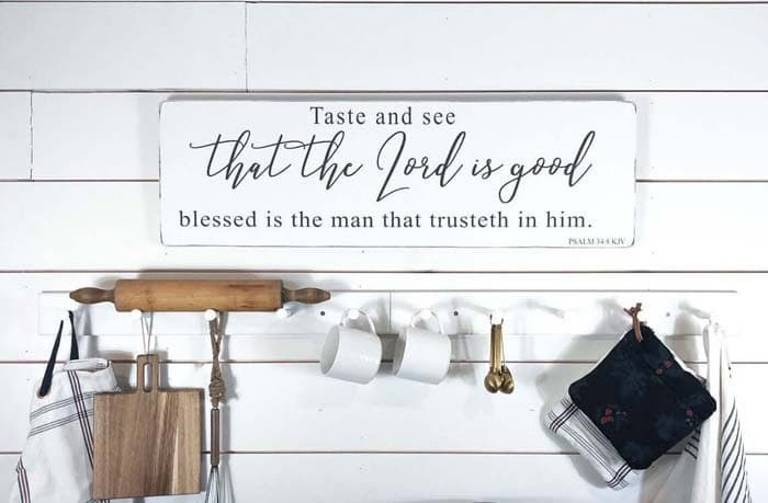 The Lord Is Good Kitchen Wall Sign