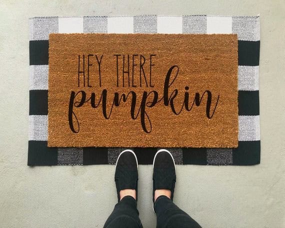 Create an Inviting Porch with an Earthy Fall Doormat