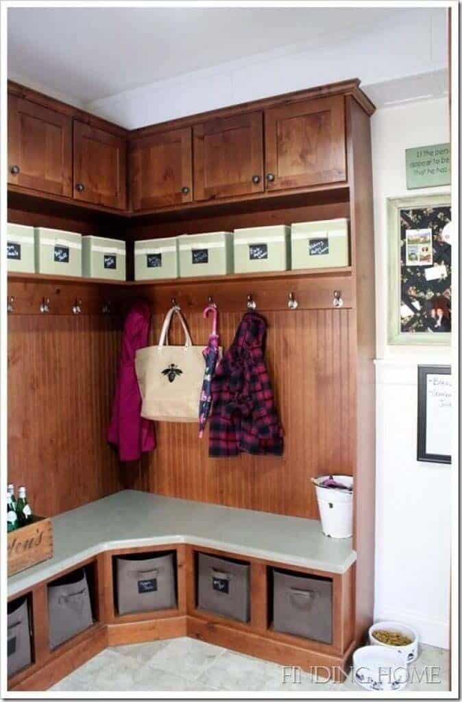 Corner Storage Unit Perfect for Smaller Entryways