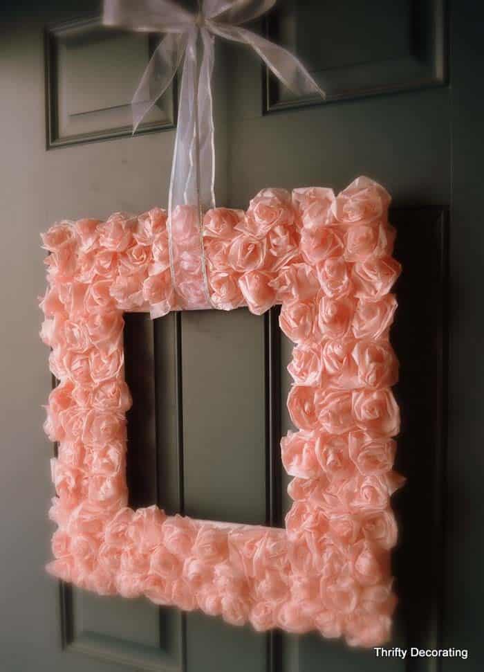 Be Creative with a Valentine Rose Square Wreath