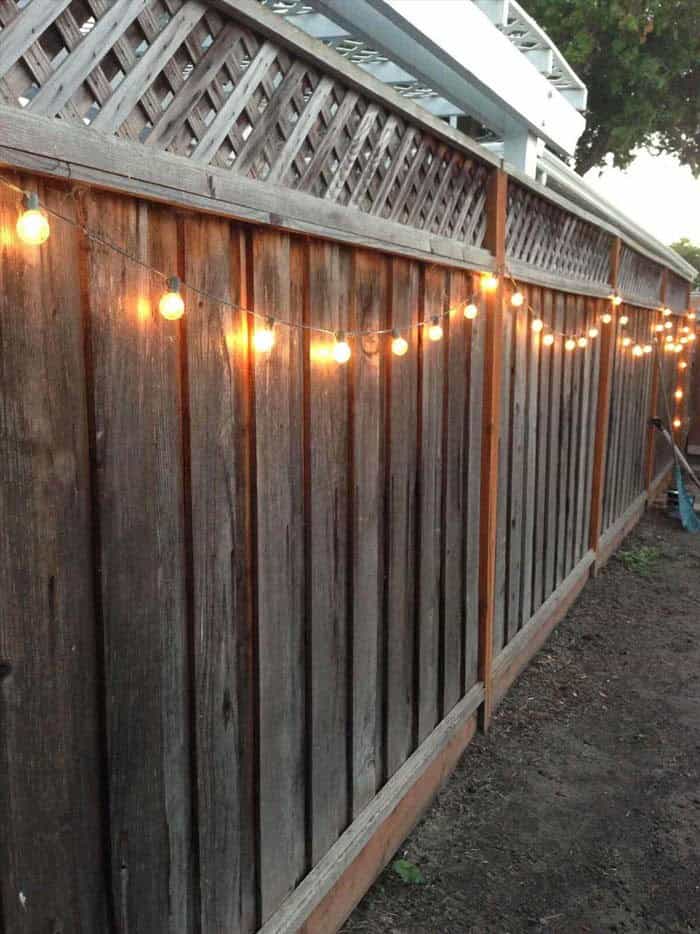 Simple But Charming String Light Treatment