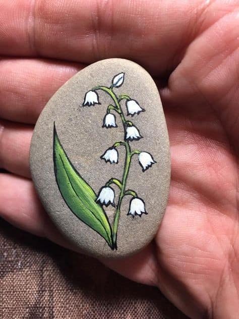 Flowers Painted Rocks