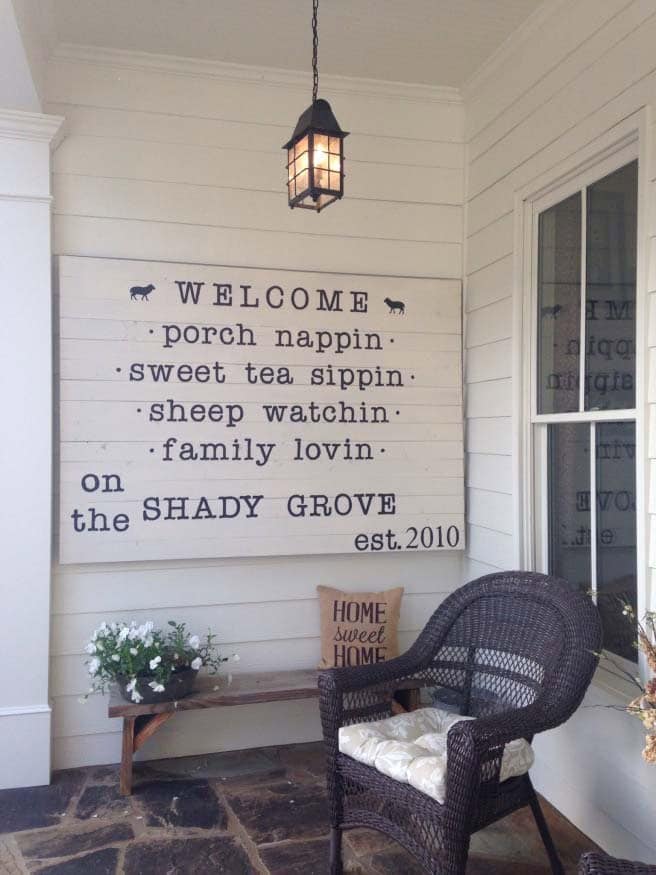 Welcome Your Friends and Family with a Beautiful Porch Sign