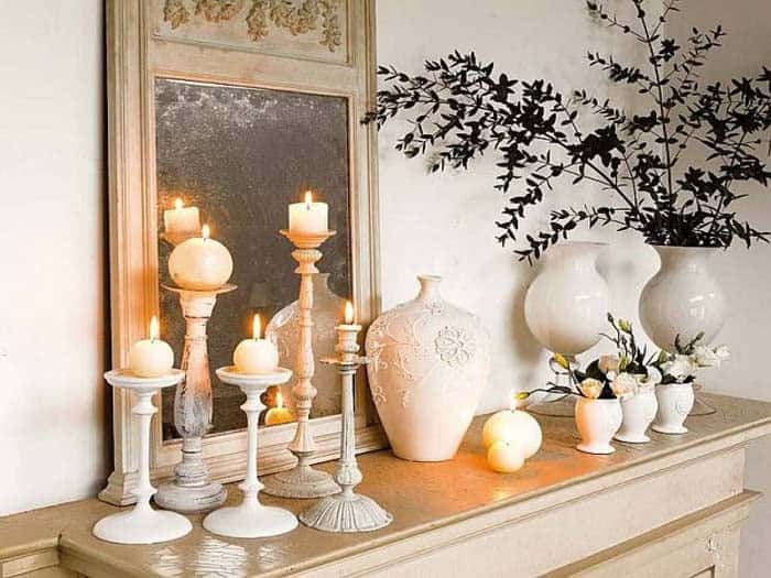 Sophisticated White Palette Glows With Candles