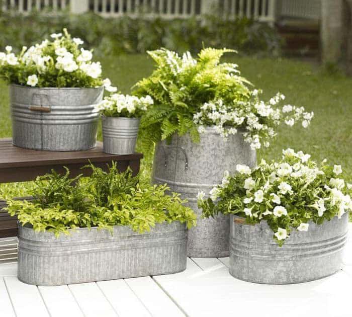 Create a Cozy Farmhouse Vibe with Galvanized Containers